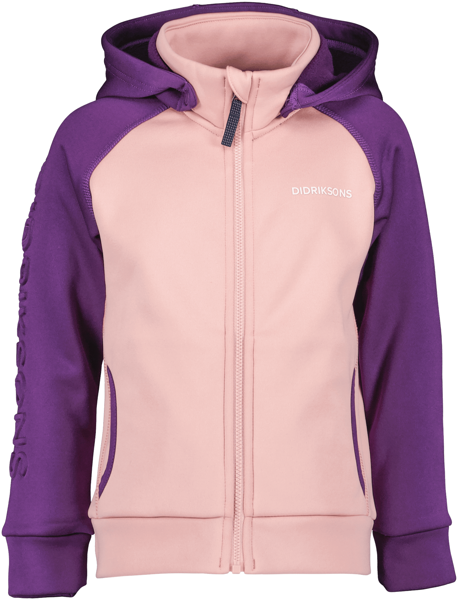 Didriksons Kids' Corin Full Zip 8 Dusty Pink