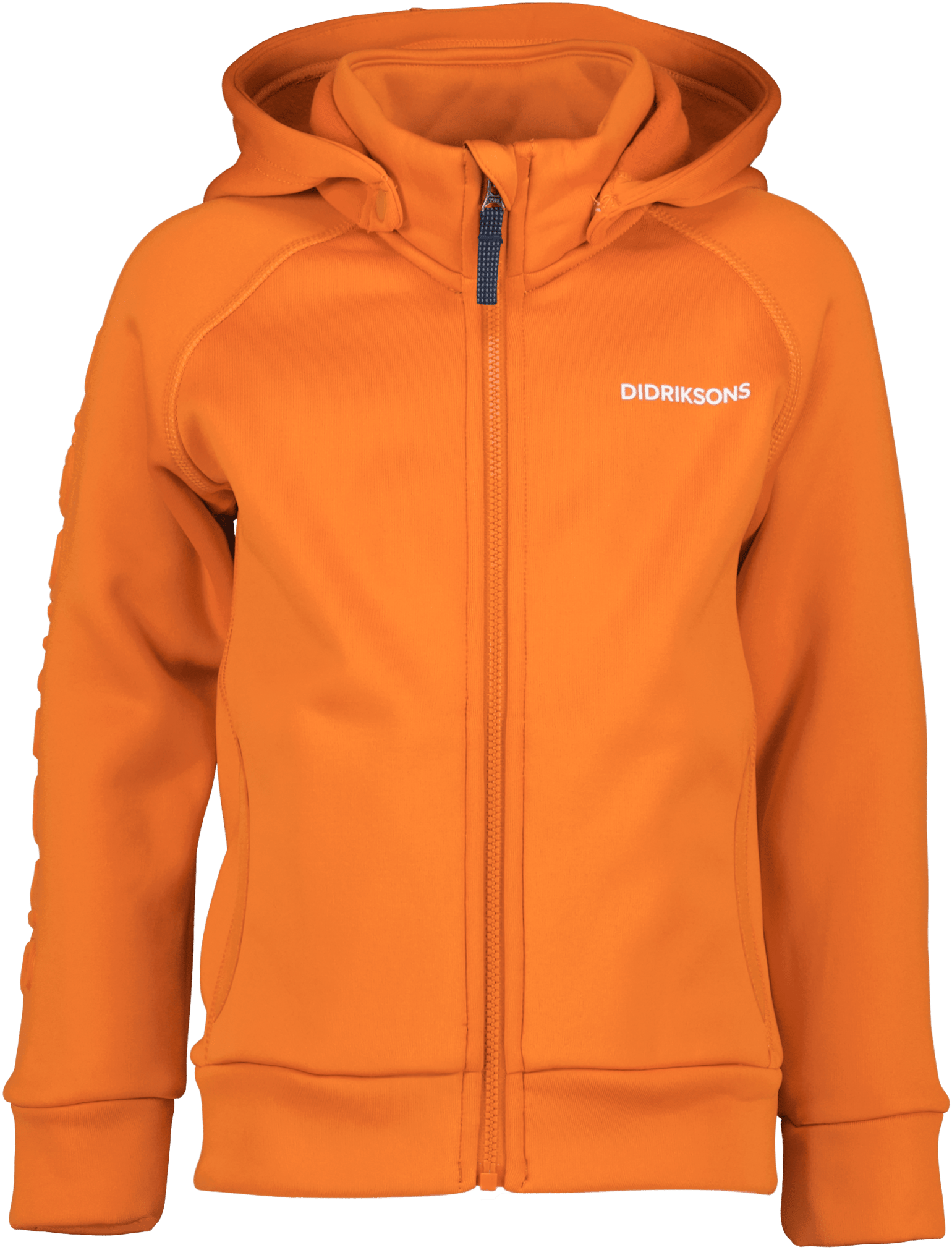 Didriksons Kids' Corin Full Zip 8 Orange Jam