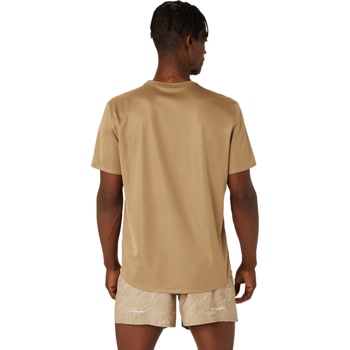 Asics Men's Fujitrail Logo Short Sleeve Top Pepper/Feather Grey/Oatmeal Asics