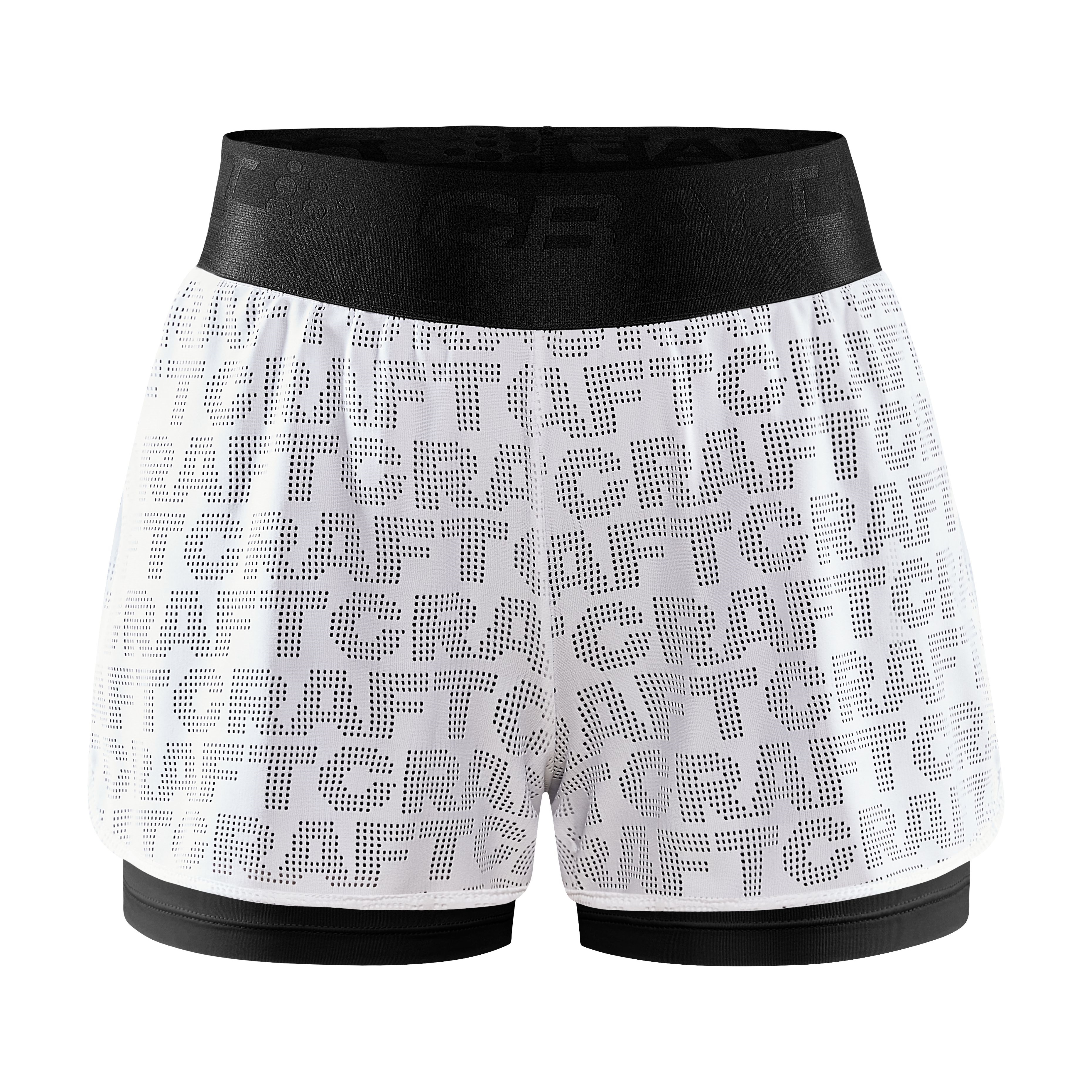 Craft Women’s Core Charge Logo Shorts Black/White