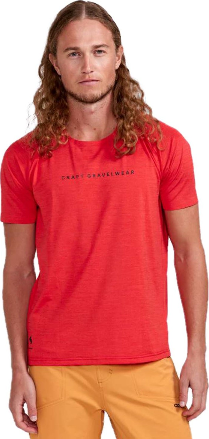 Men’s Adv Gravel Short Sleeve Tee Reddish-Melange