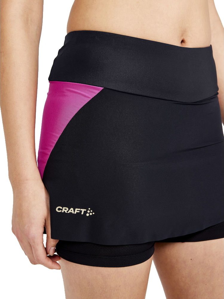 Craft Women’s Pro Hypervent 2in1 Skirt Black-Roxo