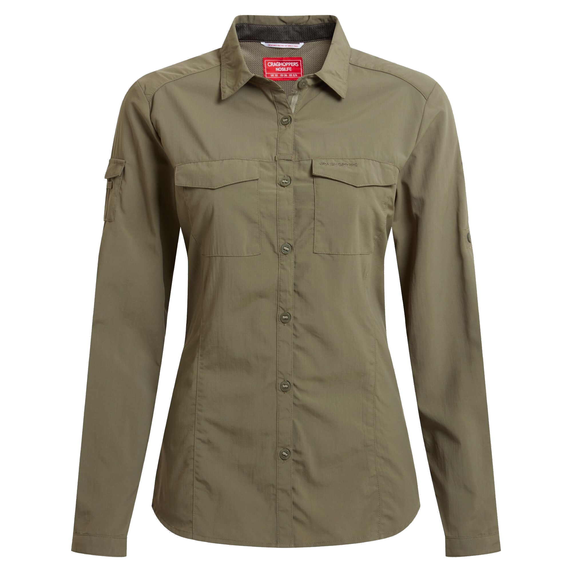 Craghoppers Women’s Nosilife Adventure Long Sleeved Shirt III Wild Olive