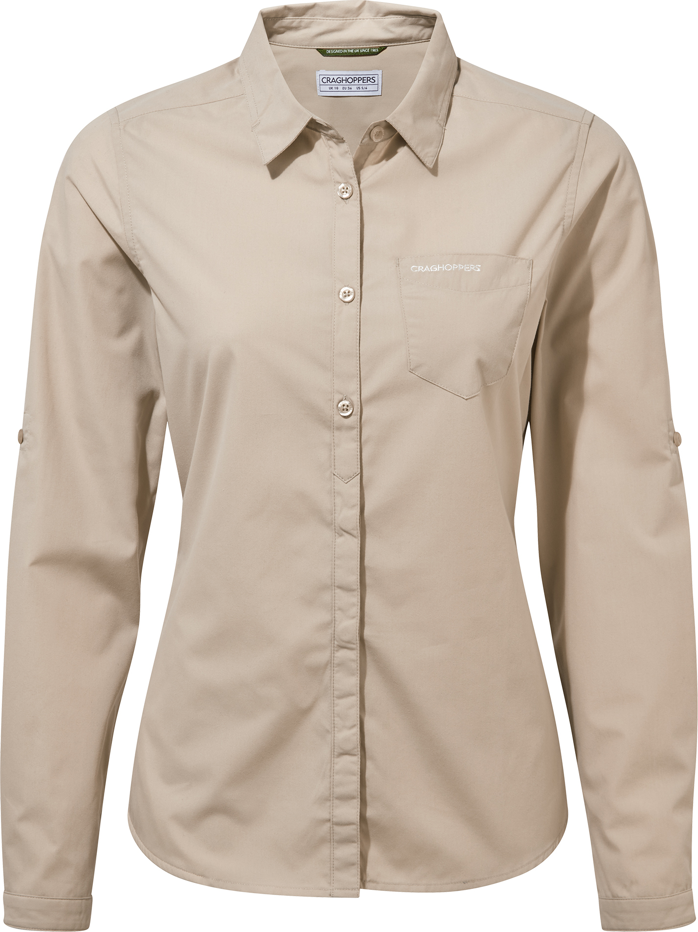 Craghoppers Women’s Kiwi Longsleeve Shirt Desert Sand