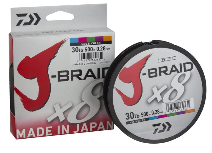 Daiwa Daiwa J-Braid X8 500m - Multi-Colour Daiwa