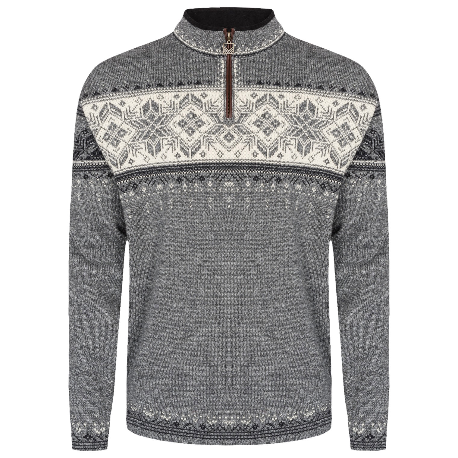 Dale of Norway Men’s Blyfjell Knit Sweater Smoke/Dark Charcoal/Offwhite/Light Charcoal