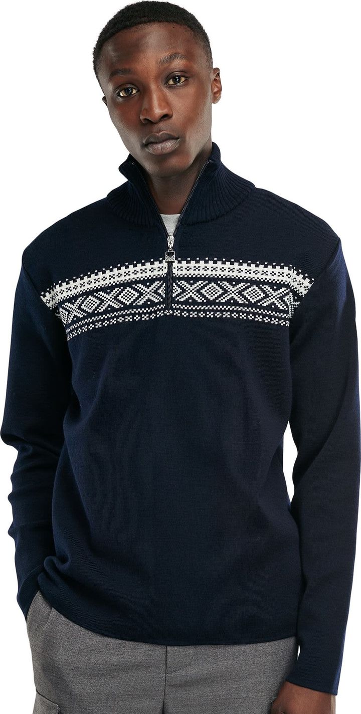 Dale of Norway Men's Dalestølen Merino Wool Sweater Navy Offwhite Dale of Norway