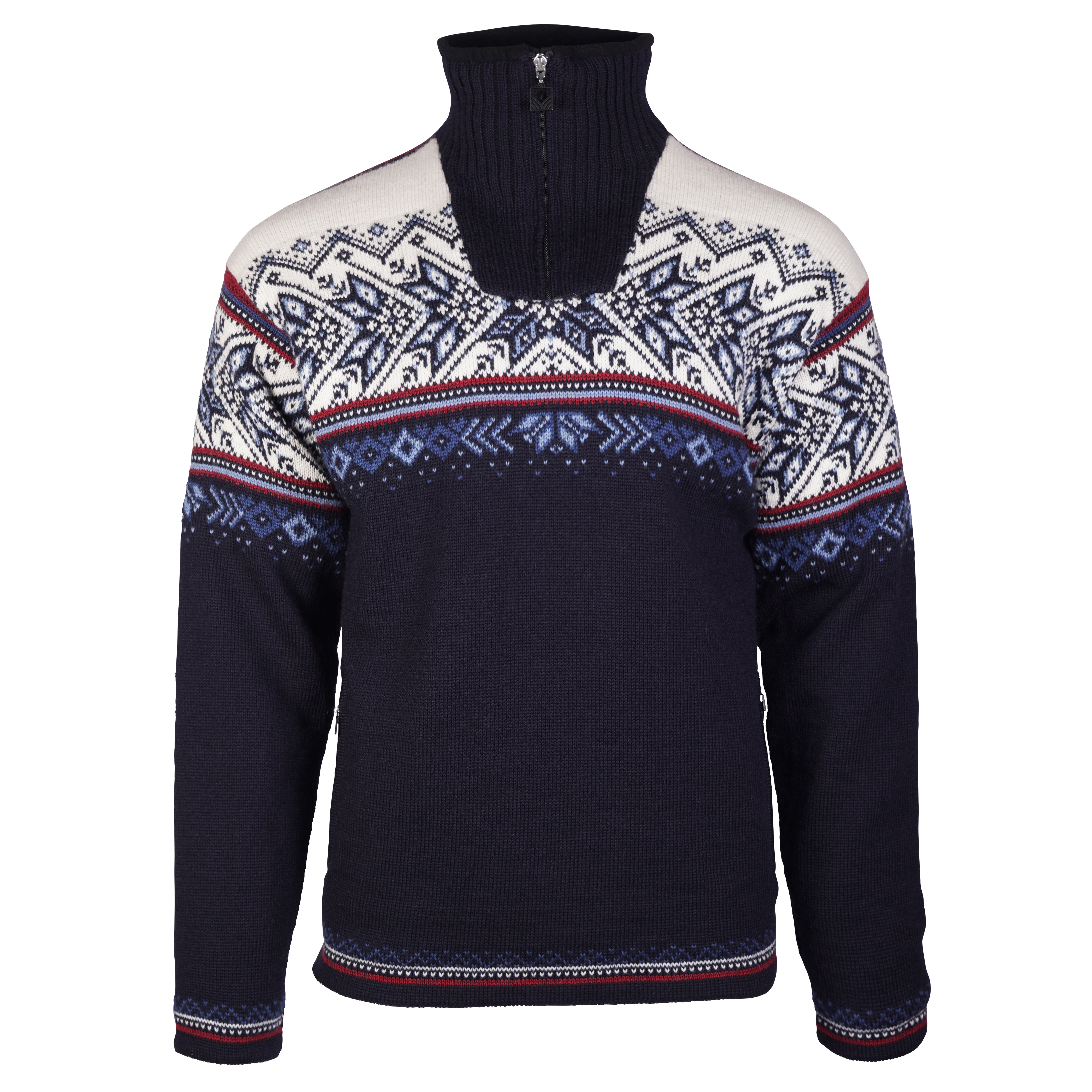 Dale of Norway Vail Weatherproof Men’s Sweater Navyredroseoffwhite