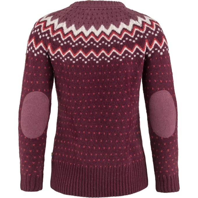 Fjällräven Women's Övik Knit Sweater Dark Garnet Fjällräven