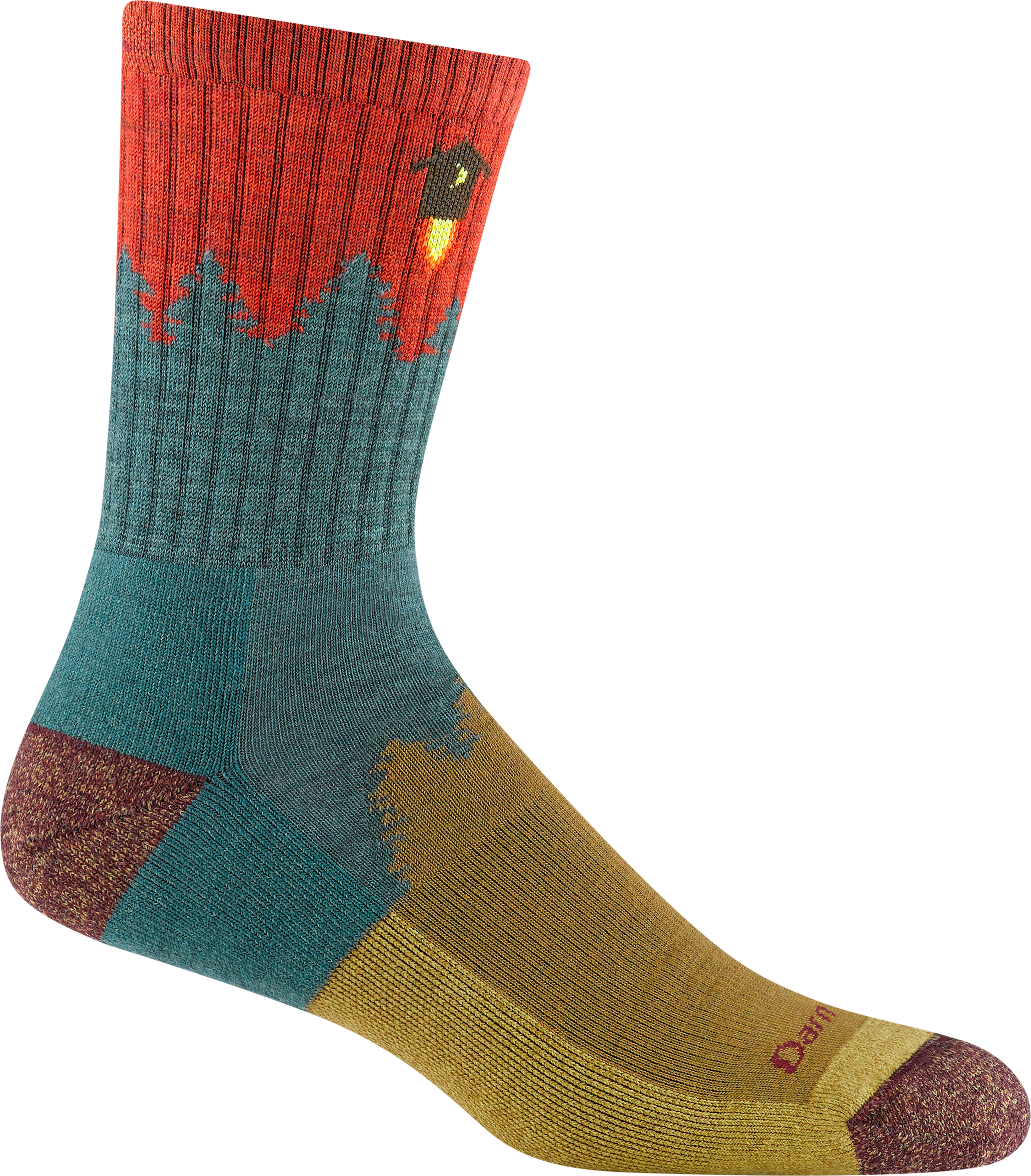 Darn Tough Men’s Number 2 Micro Crew Midweight Hiking Sock Teal