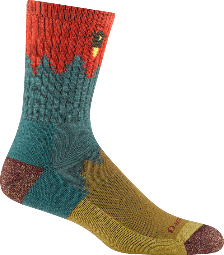 Darn Tough Men's Number 2 Micro Crew Midweight Hiking Sock Teal Darn Tough