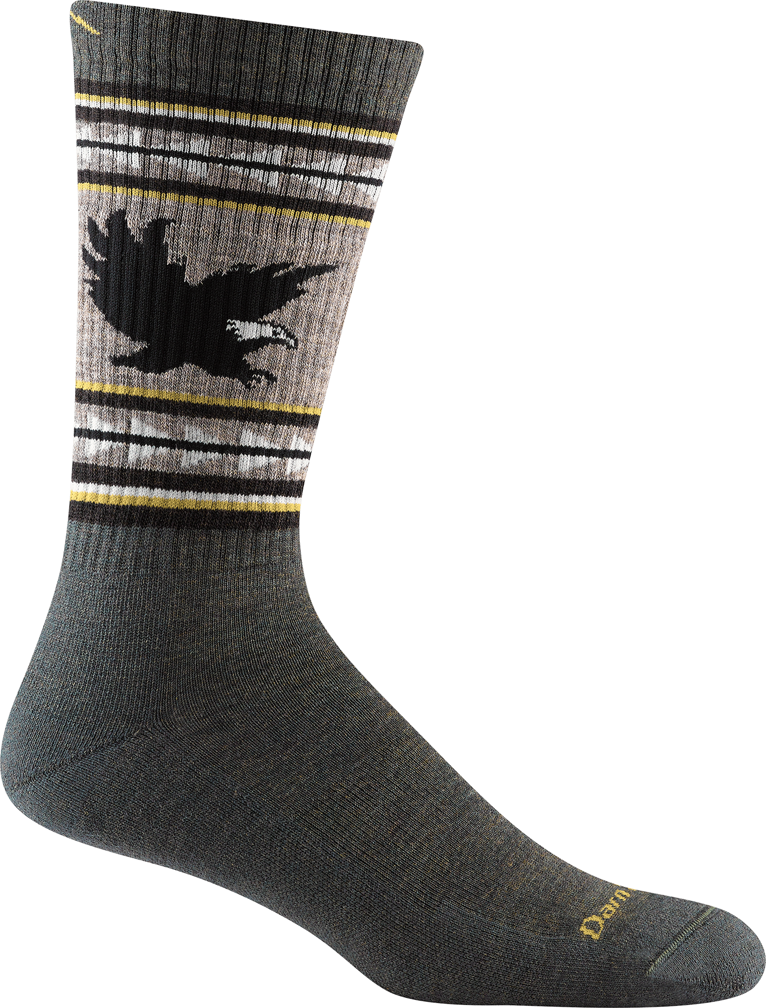 Darn Tough Men's VanGrizzle Boot Midweight Hiking Sock Cushion Forest