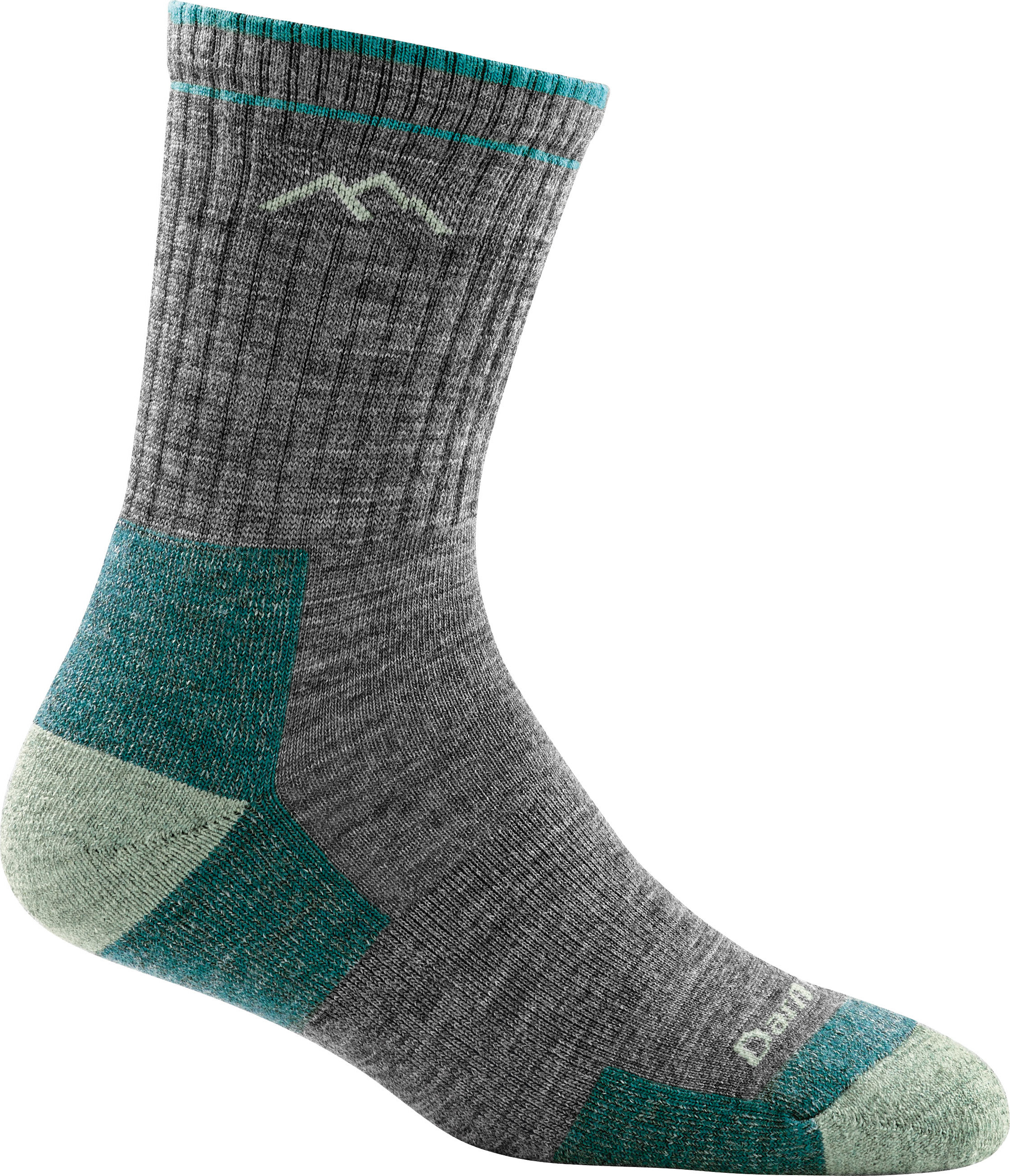 Darn Tough Women’s Hiker Micro Crew Midweight Hiking Sock Cushion Slate