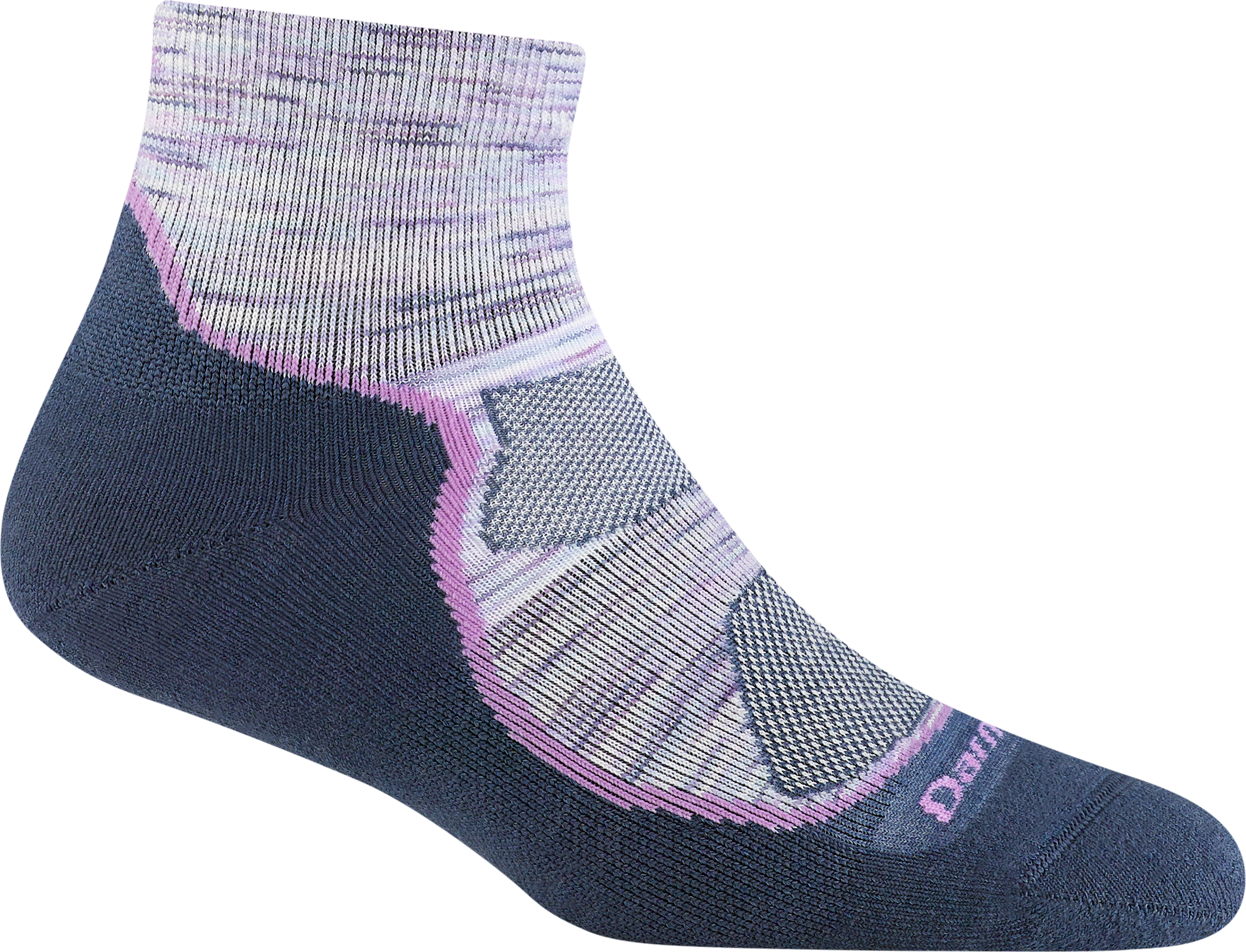 Darn Tough Women’s Light Hiker 1/4 Lightweight Hiking Sock Cosmic Purple
