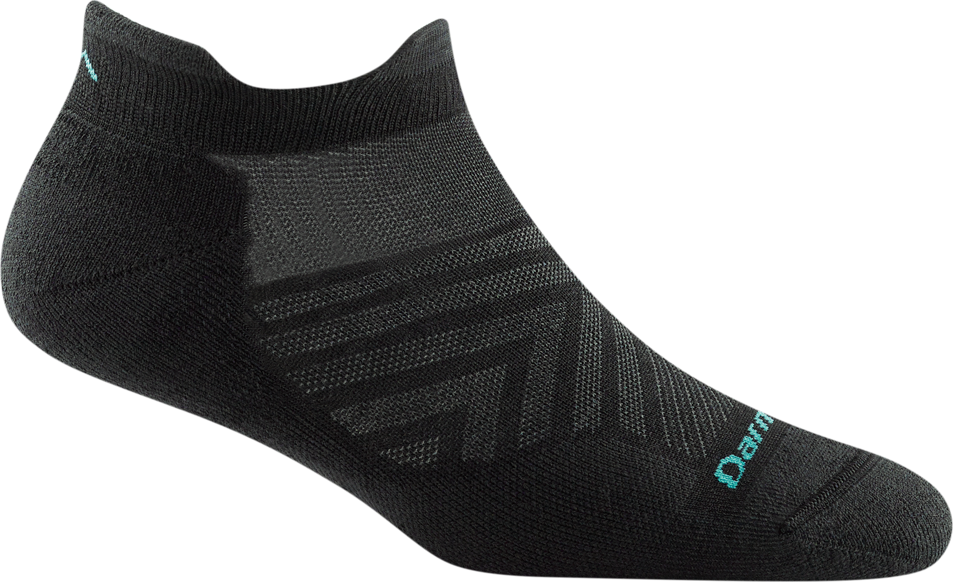 Darn Tough Women’s Run No Show Tab Ultra-Lightweight Running Sock Cushion Black