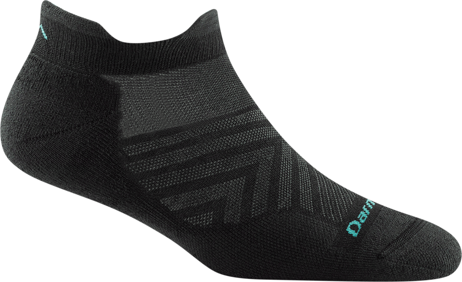 Darn Tough Women's Run No Show Tab Ultra-Lightweight Running Sock Cushion Black