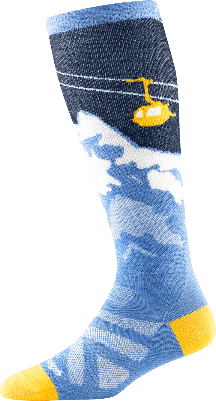 Darn Tough Women's Yeti Over-the-Calf Lightweight Ski & Snowboard Sock No Cushion Midnight Darn Tough