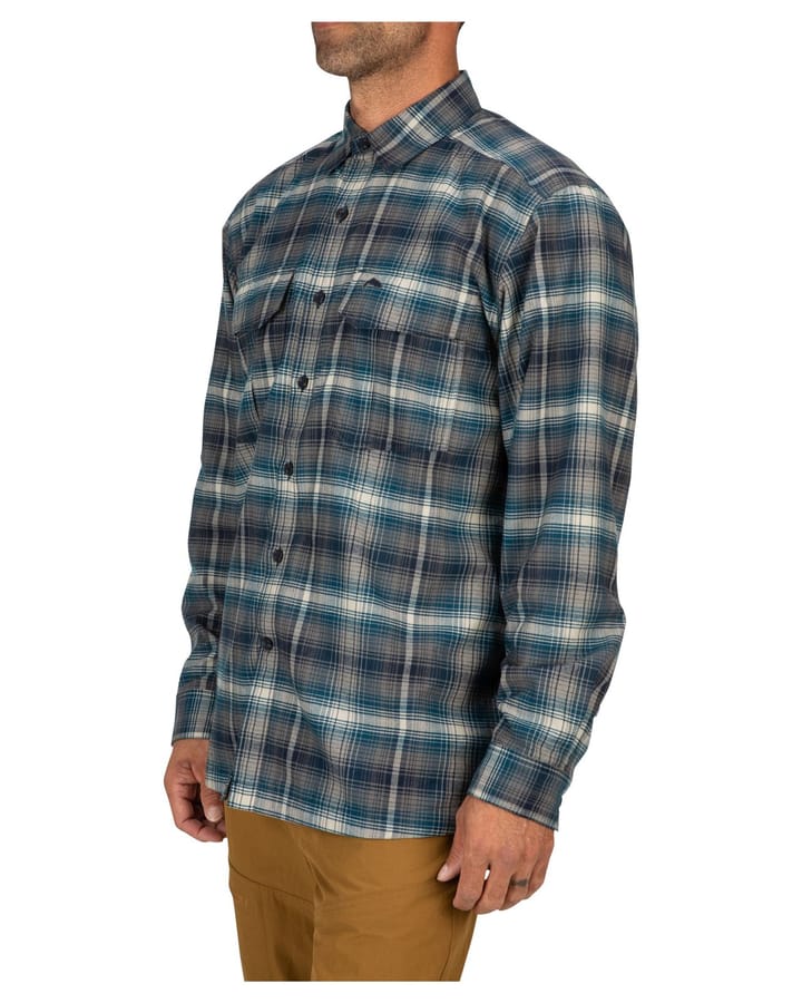 Simms Simms Coldweather Shirt Dark Bronze Black Plaid Simms