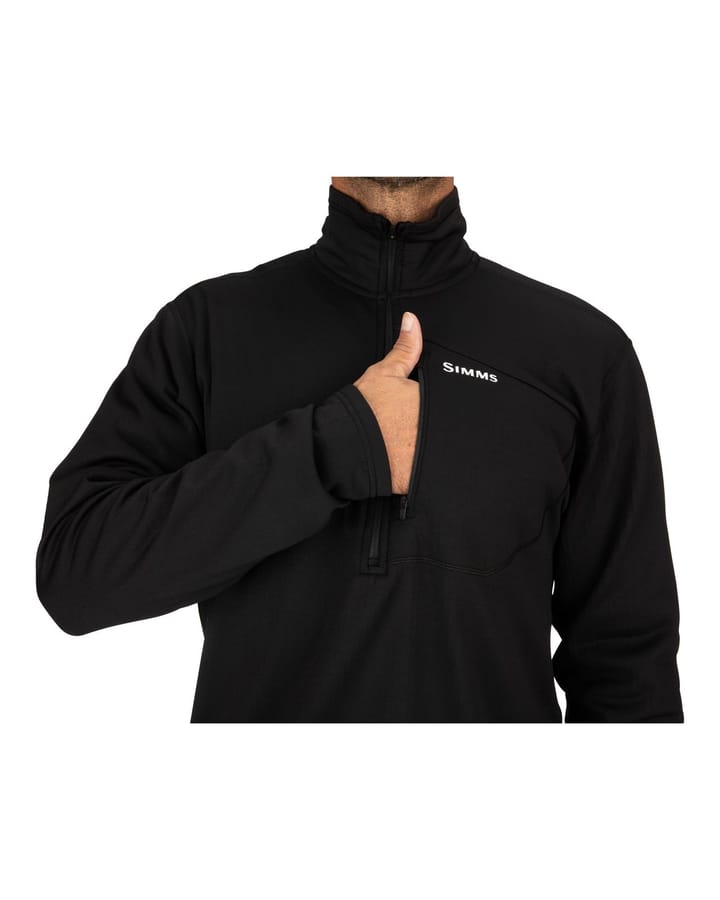 Simms Simms Thermal 1/4 Zip Top Black Simms