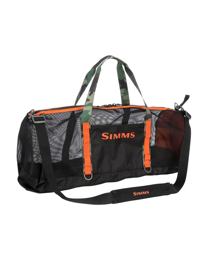 Simms Simms Challenger Mesh Duffel Hex Flow Camo Carbon Simms