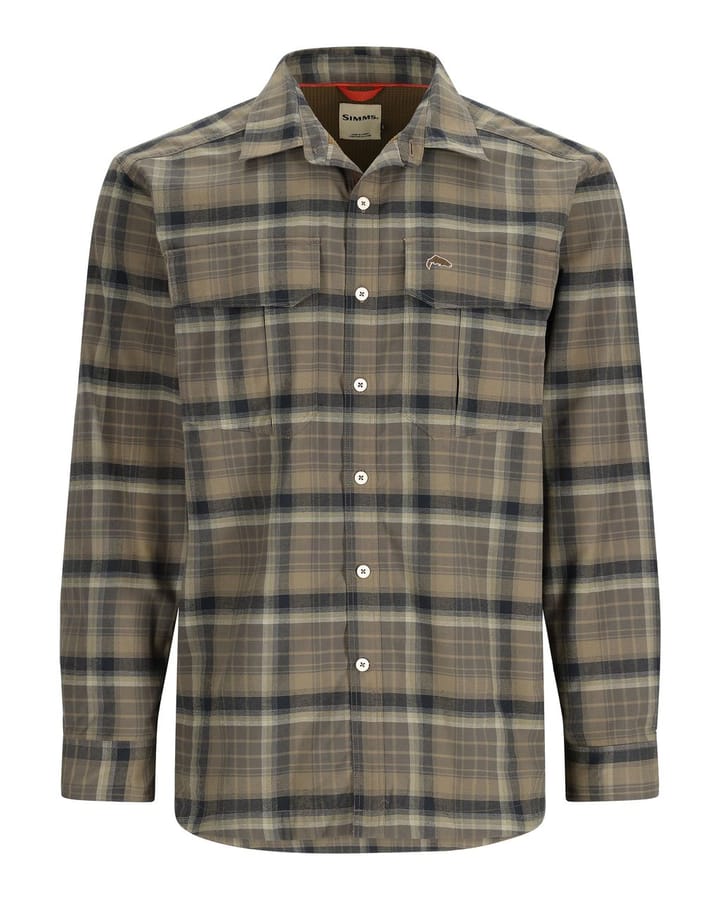 Simms Simms Coldweather Shirt Hickory Asym Ombre Plaid Simms