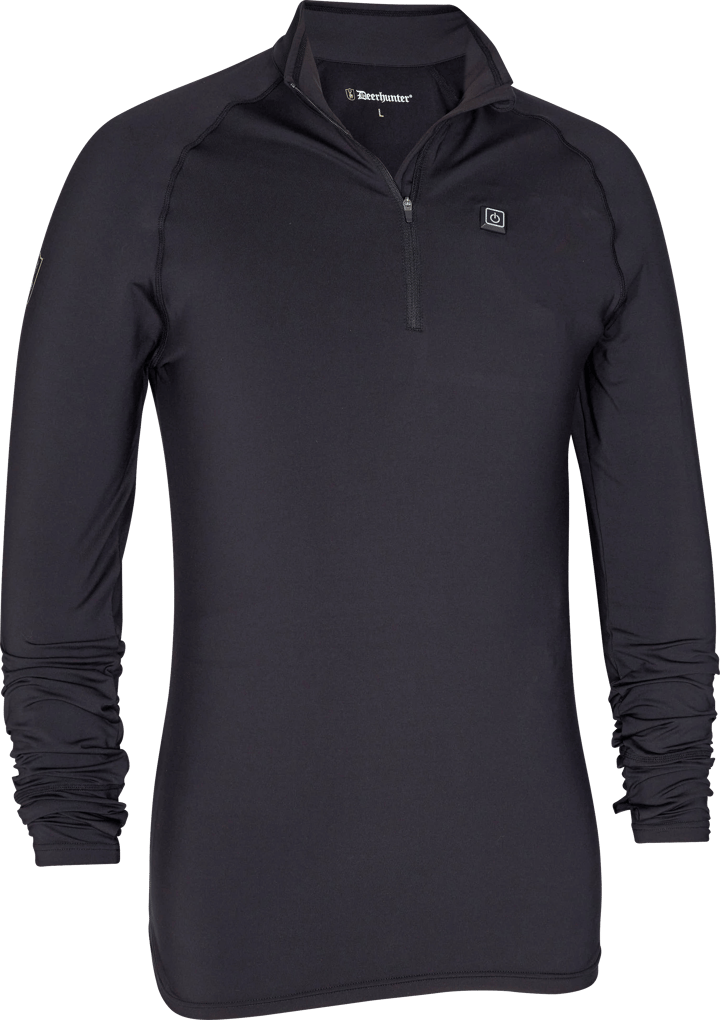 Deerhunter Women's Heat Undershirt With Zip-Neck Black Deerhunter