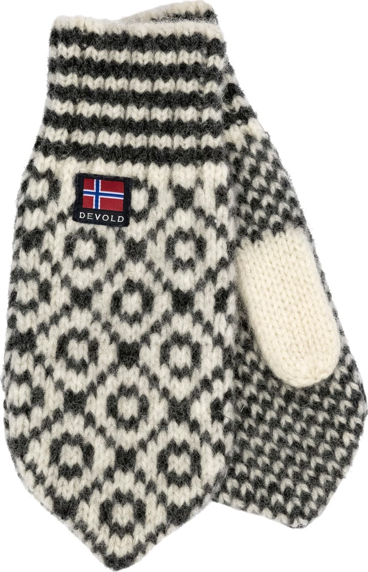 Devold Svalbard Mittens Offwhite/Anthracite Devold