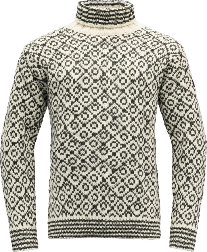 Devold Unisex Svalbard Sweater High Neck Offwhite/Anthracite Devold