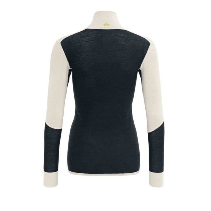 Devold Women's Wool Mesh 190 Zip Neck Ink/Offwhite Devold