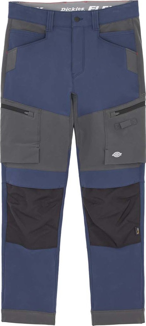 Dickies Men’s 4 Way Stretch Slim Taper Shell Trouser Navy/Charcoal