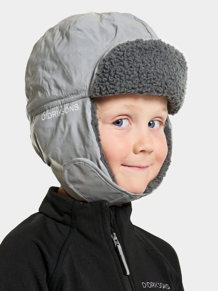 Didriksons Kids' Biggles Reflective Cap Silver Didriksons