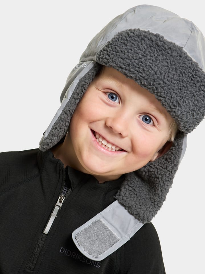 Didriksons Kids' Biggles Reflective Cap Silver Didriksons