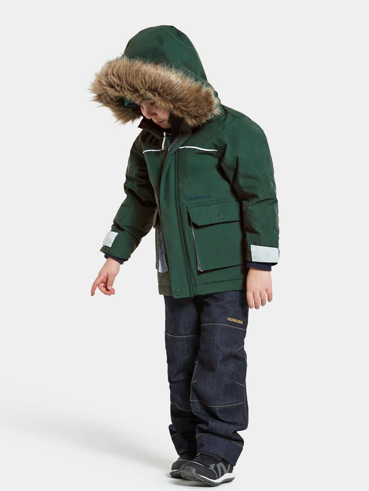 Didriksons Kids' Kure Parka 5 Evening Green Didriksons