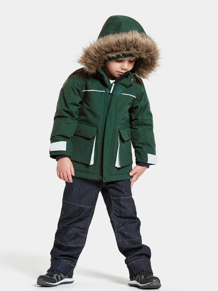 Didriksons Kids' Kure Parka 5 Evening Green Didriksons