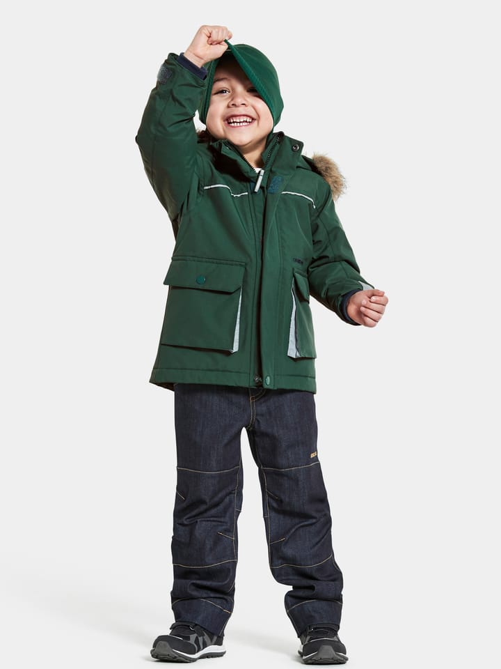 Didriksons Kids' Kure Parka 5 Evening Green Didriksons