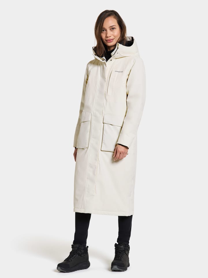 Didriksons Women's Leya Parka Long 3 White Foam Didriksons