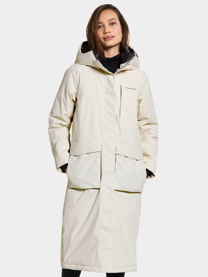 Didriksons Women's Leya Parka Long 3 White Foam Didriksons