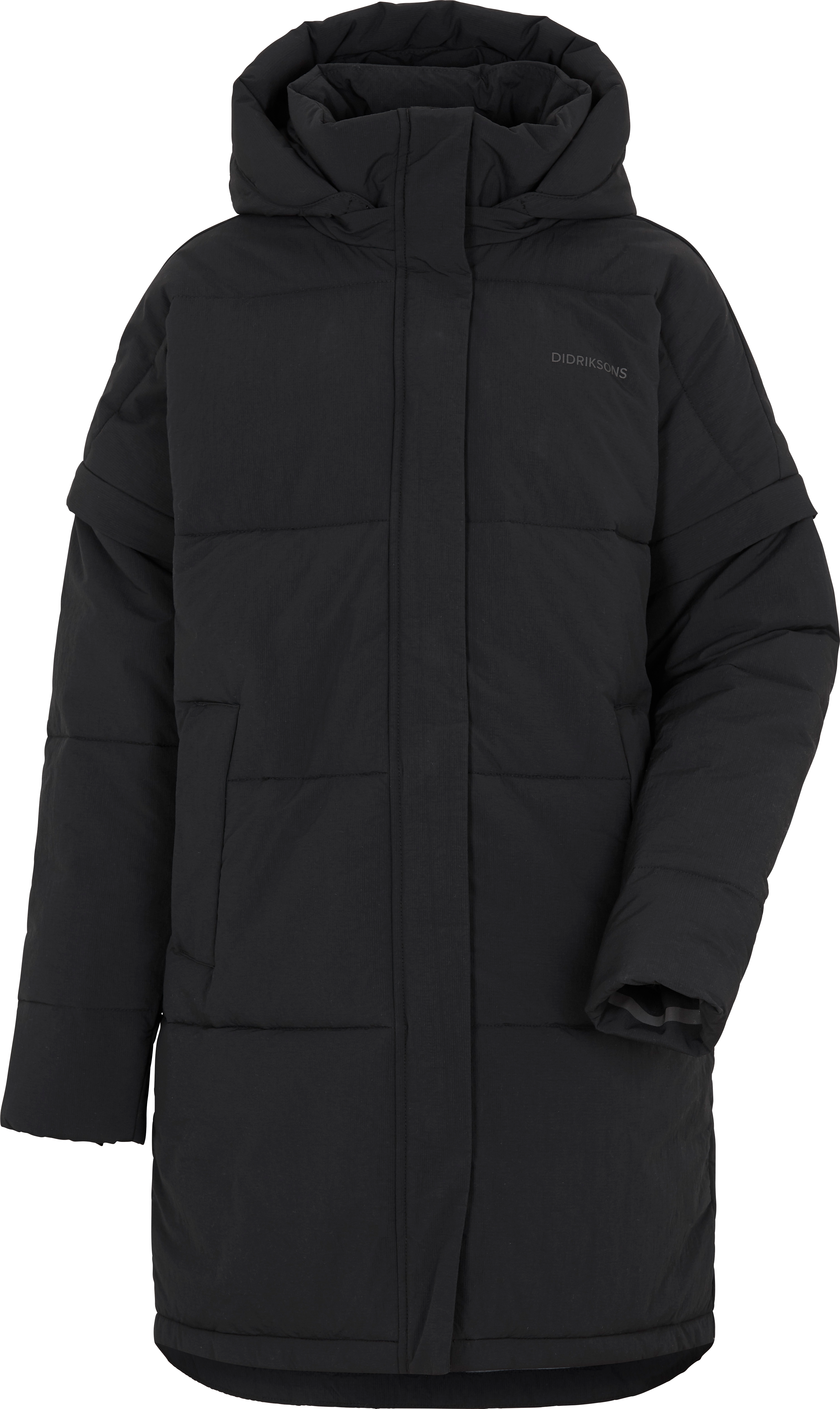 Didriksons Phoebe Girl’s Coat Long Black