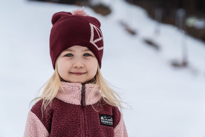 Didriksons Kids' Dropi Beanie Rusty Wine Didriksons