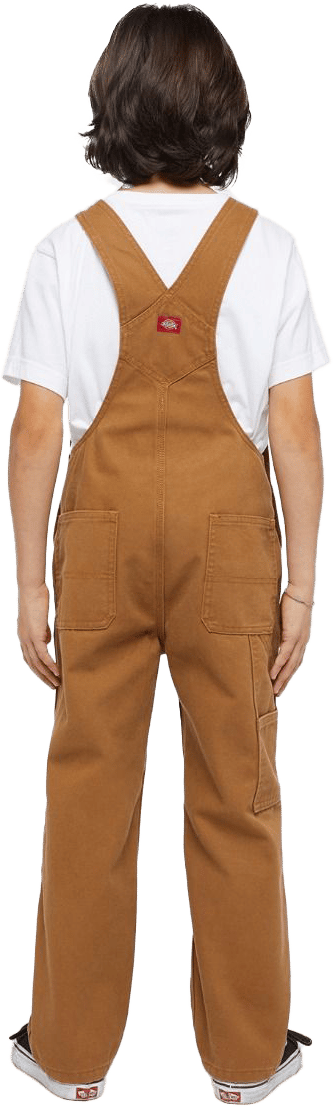 Kids' Duck Bib Rinsed Brown Duck Dickies