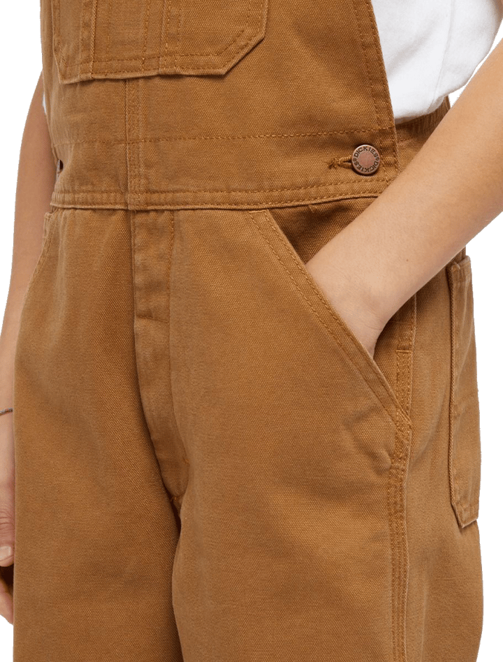 Kids' Duck Bib Rinsed Brown Duck Dickies