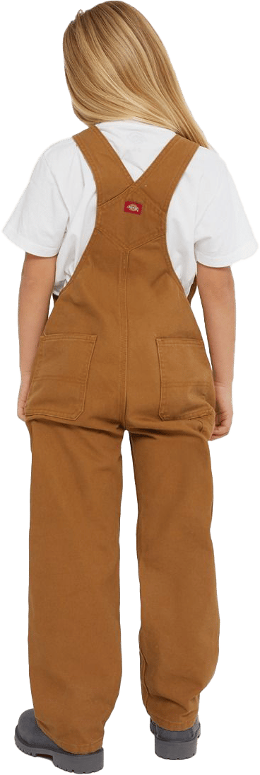 Kids' Duck Bib Rinsed Brown Duck Dickies