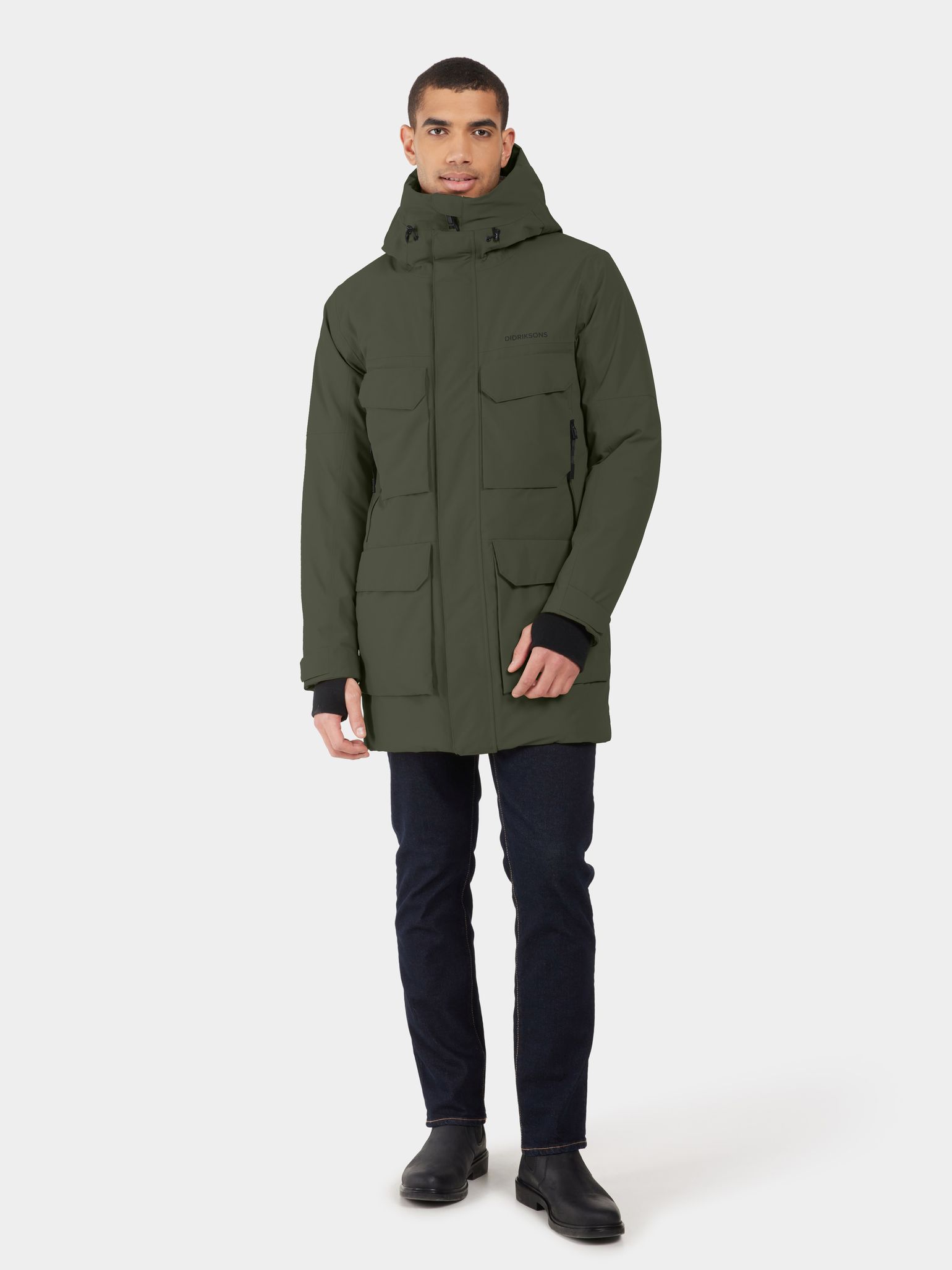 Didriksons Men's Drew Parka 8 Deep Green