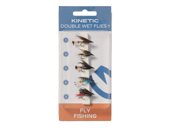 Kinetic Kinetic Wet Flies Dubble Hook 1 5pcs Klassiske Dobbelkrok Ørretfluer Kinetic