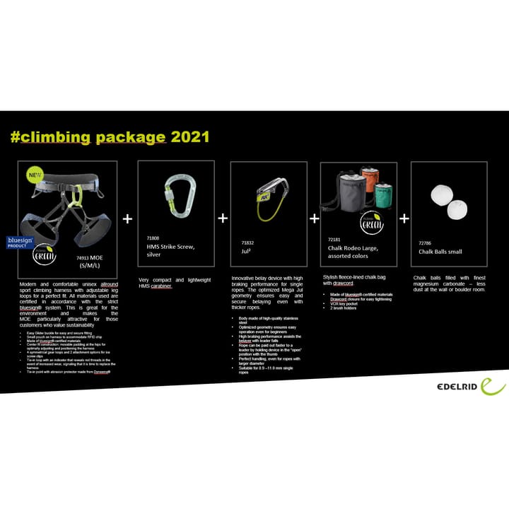 Edelrid Climbing Package Assorted Colours Edelrid