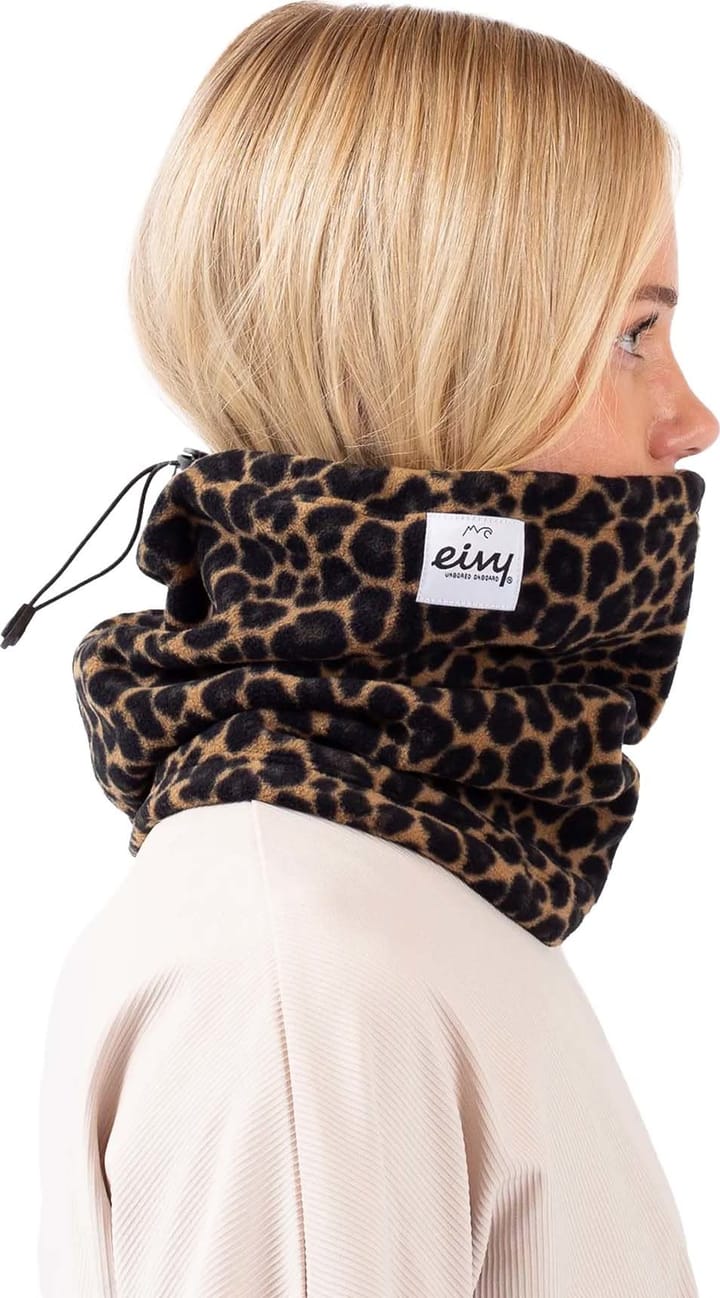 Eivy Adjustable Fleece Neckwarmer Leopard Eivy