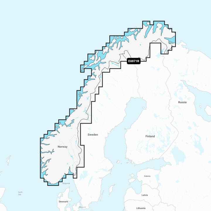 Garmin Garmin Maritime Kart Norge Eu071r Garmin Navionics+ Verdensledende Sjøkart Garmin