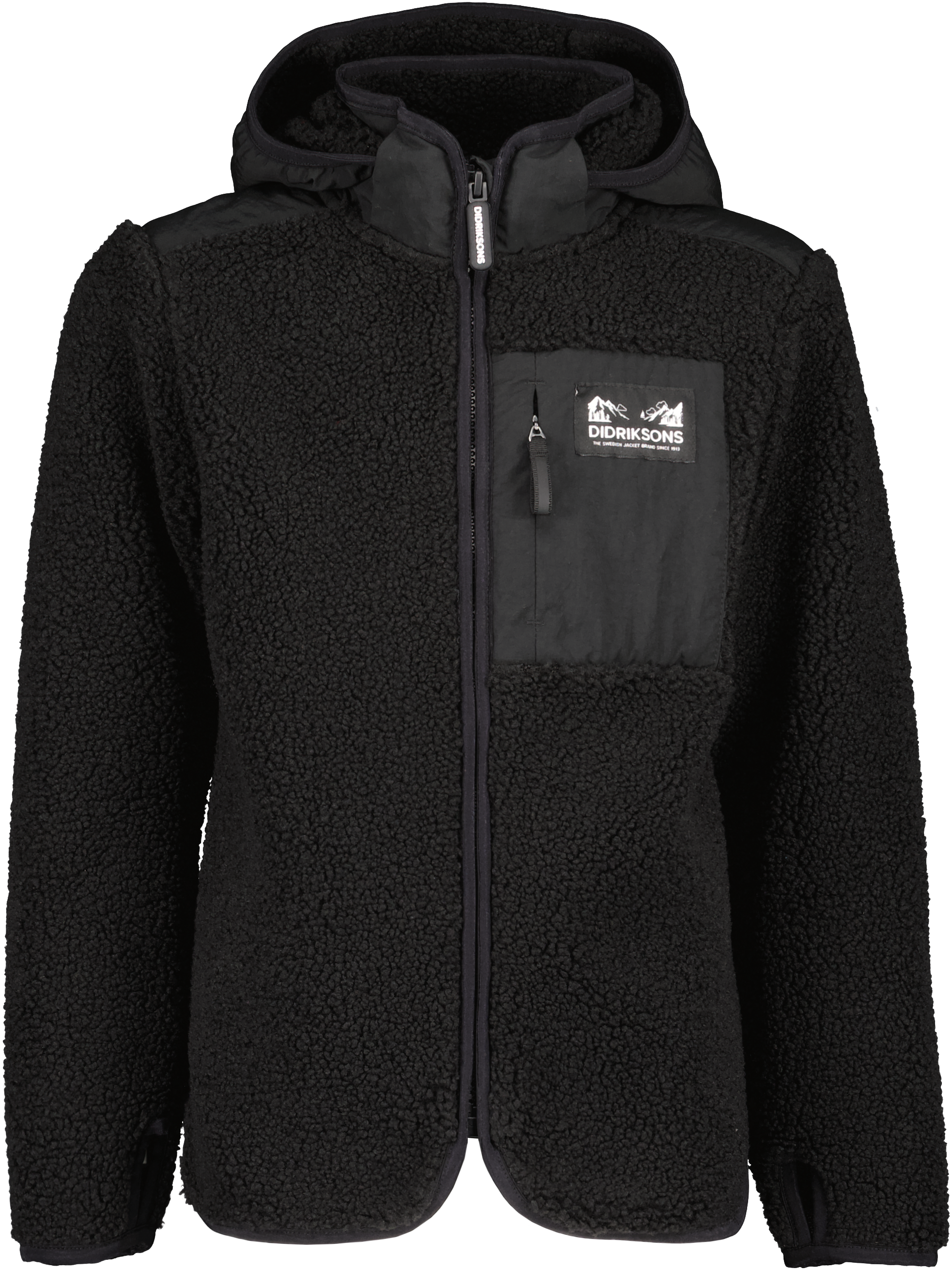 Didriksons Kids’ Exa Full Zip 2 Black