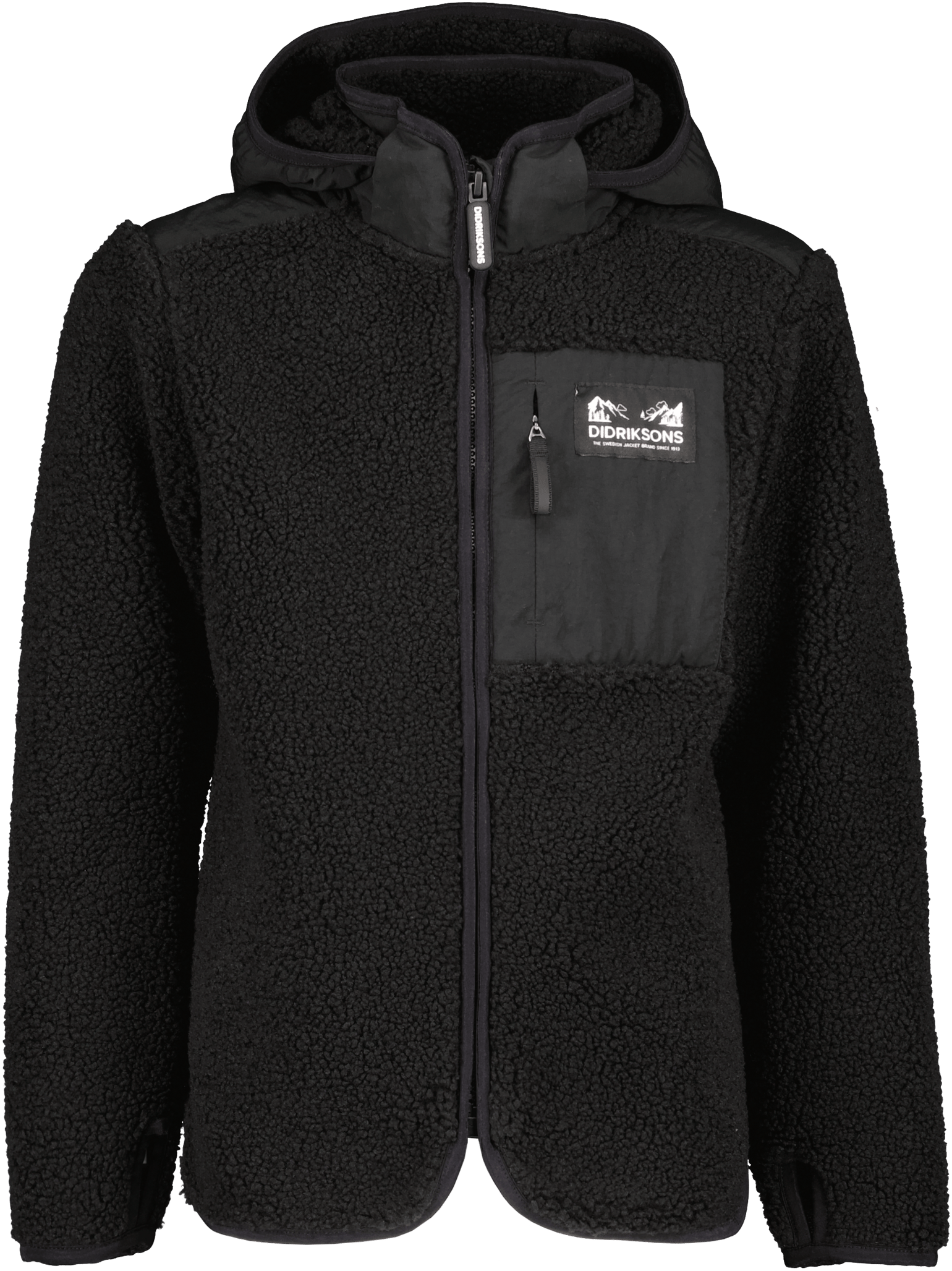 Didriksons Kids' Exa Full Zip 2 Black