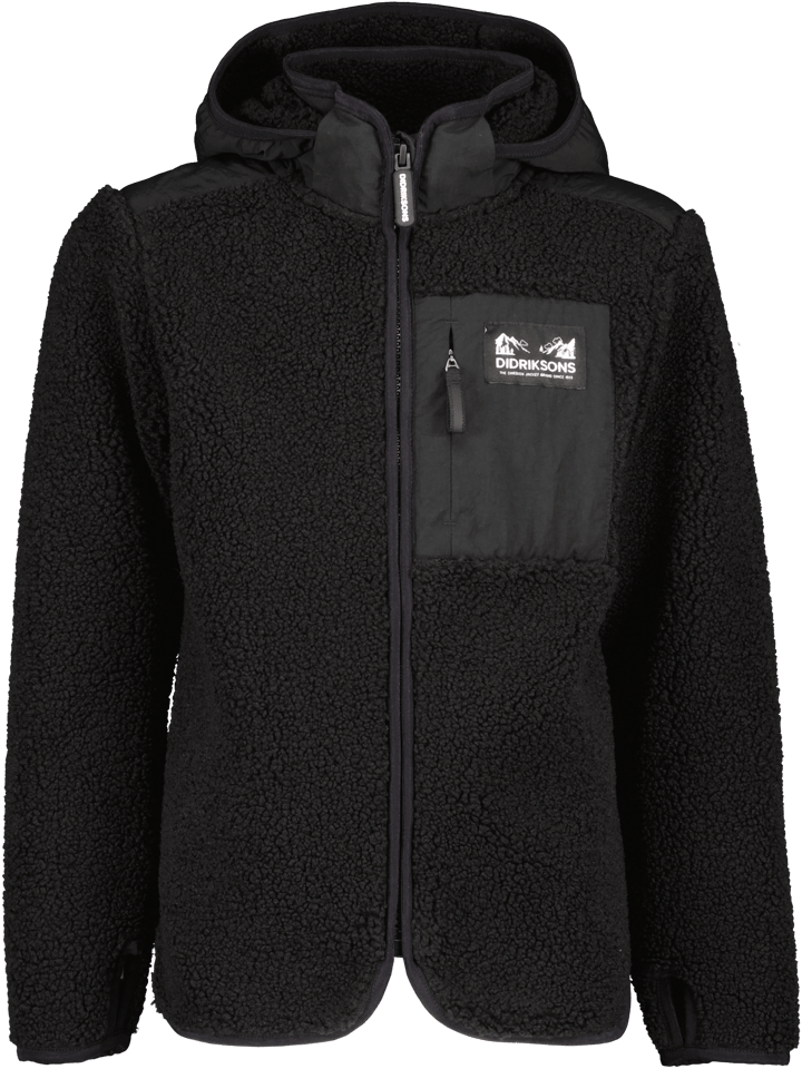 Didriksons Kids' Exa Full Zip 2 Black Didriksons